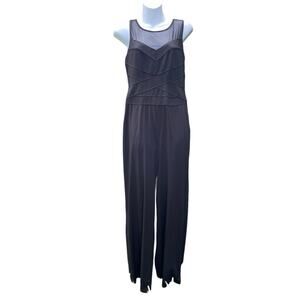 Y2K Spense Black sheer front jumpsuit